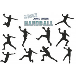 Stickserie - Handball Silhouette